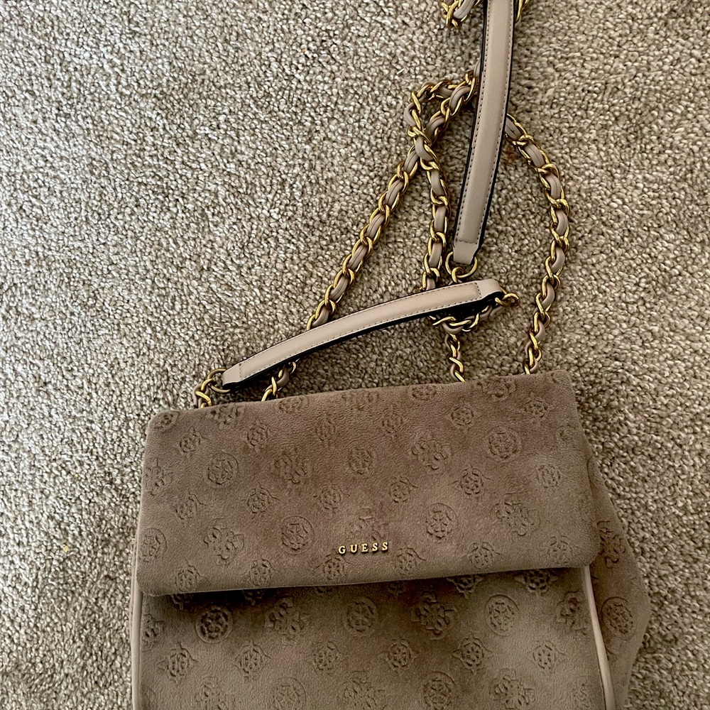 Guess credit crossbody Mimi velvet bag